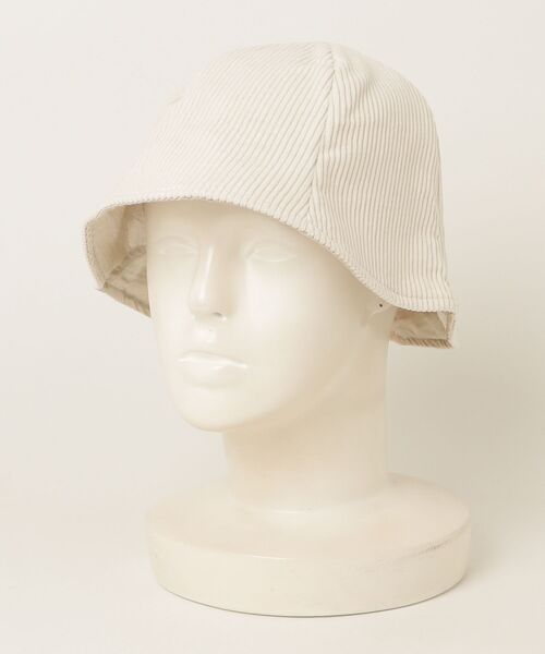 styles(スタイルス)の「Corduroy Ribbon Tulip Hat(ハット・レディース・ブラック/オフホワイト・ONE SIZE)」の11枚目の写真
