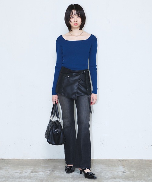 PAGEBOY(ページボーイ)の「スマートレッグデニム(デニムパンツ・レディース・ブルー/ブラック・MEDIUM/SMALL)」の15枚目の写真