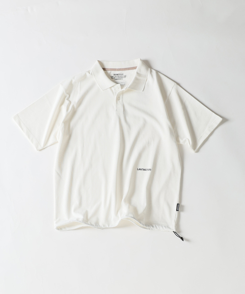 B.C STOCK（ベーセーストック）の「OLIVEDRAB DRAWCODE ポロシャツ（ポロシャツ・メンズ・ネイビー/ブラック/ホワイト・MEDIUM/LARGE）」の2枚目の写真