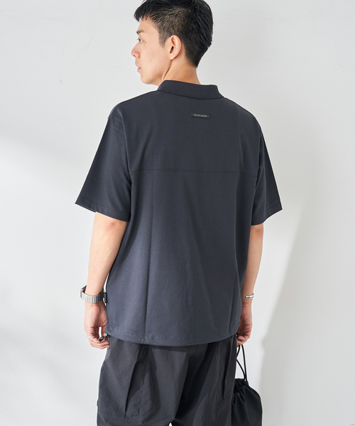 B.C STOCK（ベーセーストック）の「OLIVEDRAB DRAWCODE ポロシャツ（ポロシャツ・メンズ・ネイビー/ブラック/ホワイト・MEDIUM/LARGE）」の9枚目の写真