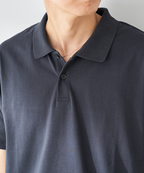 B.C STOCK（ベーセーストック）の「OLIVEDRAB DRAWCODE ポロシャツ（ポロシャツ・メンズ・ネイビー/ブラック/ホワイト・MEDIUM/LARGE）」の10枚目の写真