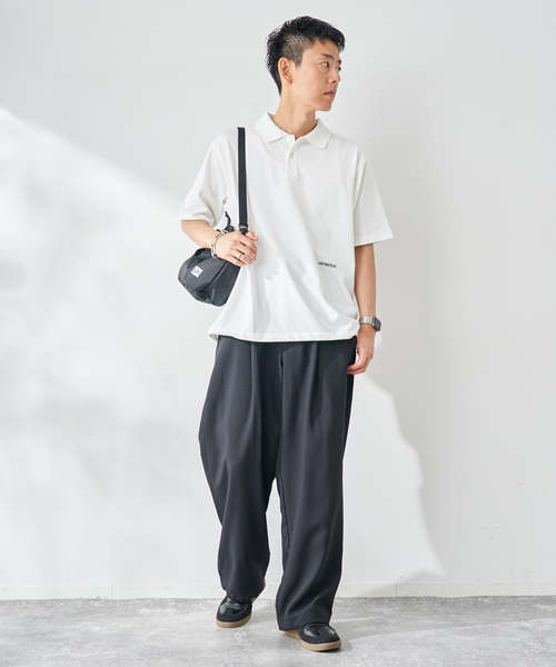 B.C STOCK（ベーセーストック）の「OLIVEDRAB DRAWCODE ポロシャツ（ポロシャツ・メンズ・ネイビー/ブラック/ホワイト・MEDIUM/LARGE）」の14枚目の写真