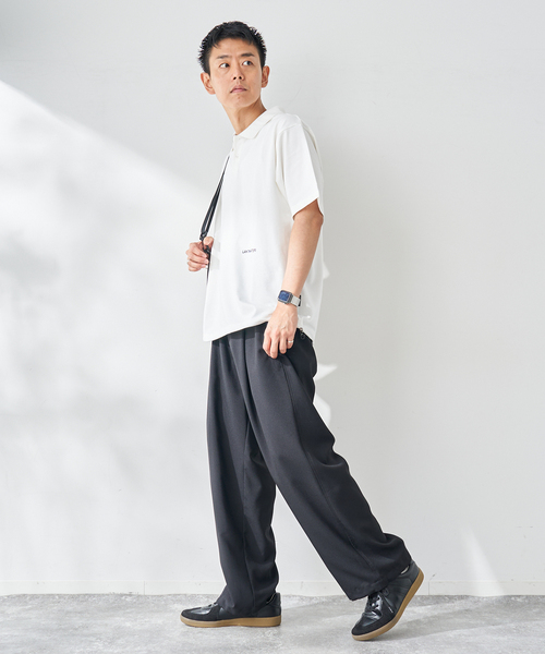 B.C STOCK（ベーセーストック）の「OLIVEDRAB DRAWCODE ポロシャツ（ポロシャツ・メンズ・ネイビー/ブラック/ホワイト・MEDIUM/LARGE）」の15枚目の写真