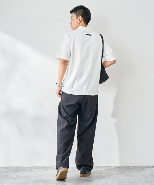 B.C STOCK（ベーセーストック）の「OLIVEDRAB DRAWCODE ポロシャツ（ポロシャツ・メンズ・ネイビー/ブラック/ホワイト・MEDIUM/LARGE）」の16枚目の写真