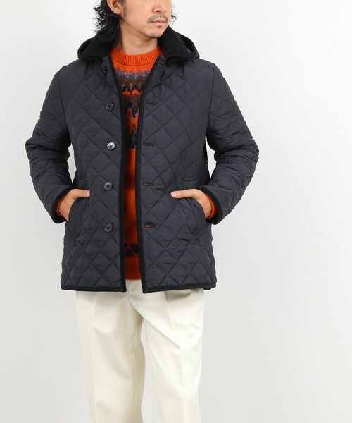 Traditional Weatherwear（トラディショナルウェザーウェア）の「【Traditional Weatherwear】別注 DERBY MIDDLE キルティングジャケット 26AW（ブルゾン・メンズ・ブラック/ネイビー・36/38/40/42/44）」の19枚目の写真