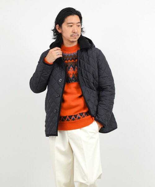 Traditional Weatherwear（トラディショナルウェザーウェア）の「【Traditional Weatherwear】別注 DERBY MIDDLE キルティングジャケット 26AW（ブルゾン・メンズ・ブラック/ネイビー・36/38/40/42/44）」の21枚目の写真