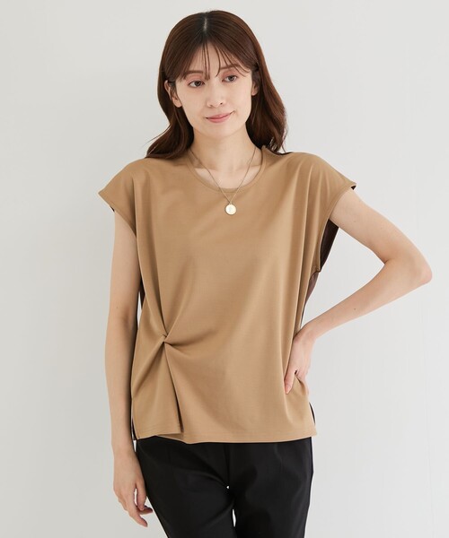 Jayro（ジャイロ）の「エステルスパンツイストプルオーバー（Tシャツ/カットソー・レディース・キャメル/ホワイト系その他2/イエロー系その他4/ブルー系その他2・FREE）」の4枚目の写真