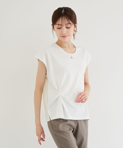 Jayro（ジャイロ）の「エステルスパンツイストプルオーバー（Tシャツ/カットソー・レディース・キャメル/ホワイト系その他2/イエロー系その他4/ブルー系その他2・FREE）」の5枚目の写真