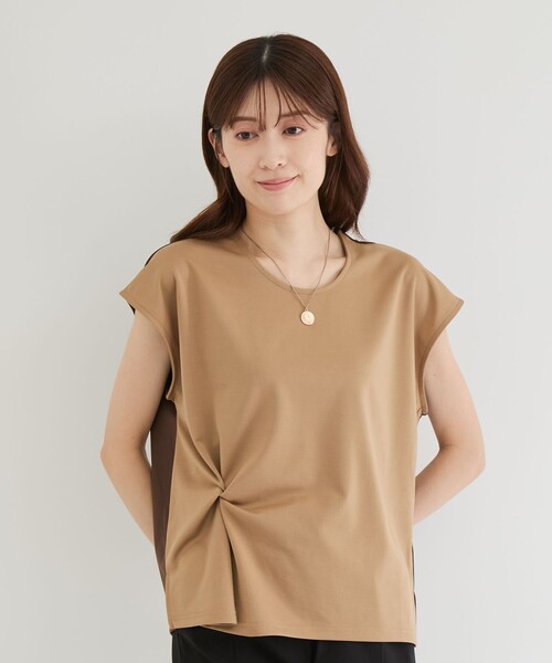 Jayro（ジャイロ）の「エステルスパンツイストプルオーバー（Tシャツ/カットソー・レディース・キャメル/ホワイト系その他2/イエロー系その他4/ブルー系その他2・FREE）」の11枚目の写真