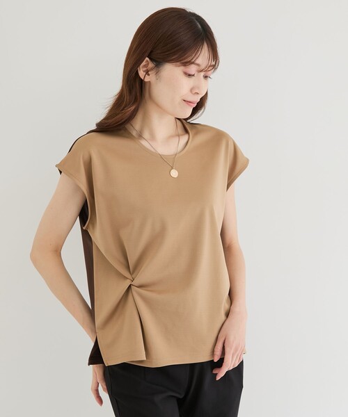 Jayro（ジャイロ）の「エステルスパンツイストプルオーバー（Tシャツ/カットソー・レディース・キャメル/ホワイト系その他2/イエロー系その他4/ブルー系その他2・FREE）」の12枚目の写真