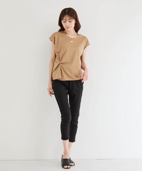 Jayro（ジャイロ）の「エステルスパンツイストプルオーバー（Tシャツ/カットソー・レディース・キャメル/ホワイト系その他2/イエロー系その他4/ブルー系その他2・FREE）」の15枚目の写真