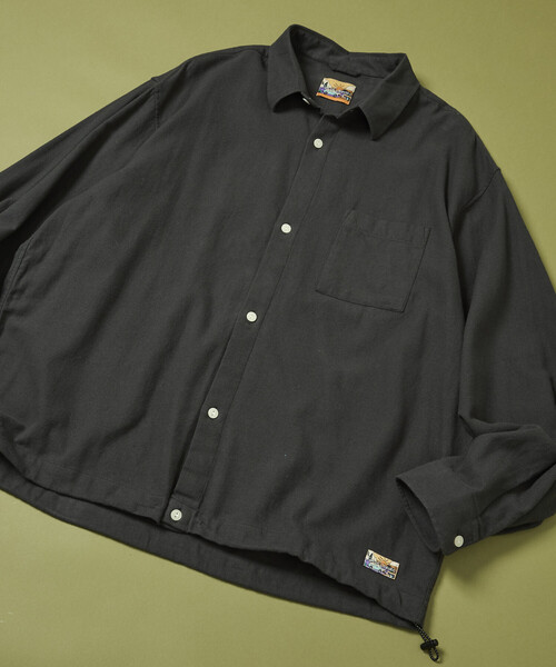 FREAK'S STORE(フリークスストア)の「FREAK'S STORE for BEACH & FES ロングスリーブ スピンドル フランネルシャツ(シャツ/ブラウス・メンズ・ブラック/ブラウン/ブルー/チャコールグレー/ナチュラル・SMALL/MEDIUM/LARGE)」の3枚目の写真