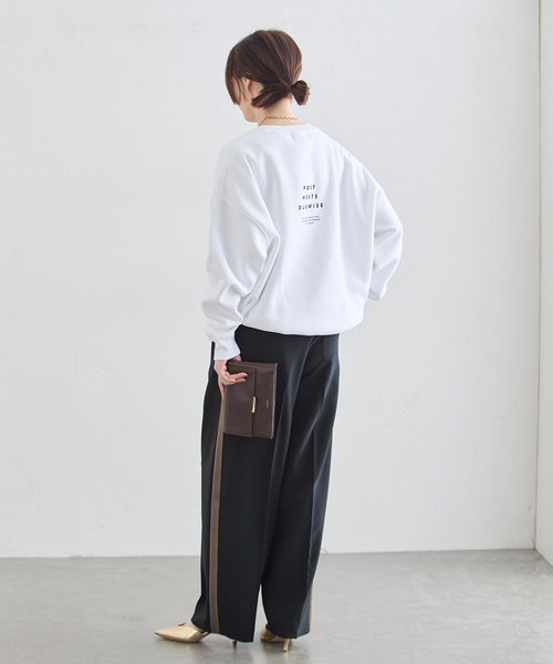 journal standard L'essage（ジャーナルスタンダードレサージュ）の「ツイルラインパンツ（その他パンツ・レディース・ベージュ/ネイビー・36/38）」の14枚目の写真