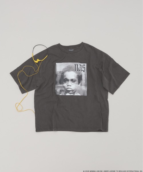 BAYFLOW（ベイフロー）の「【Nas】Illmatic TEE [一部店舗・WEB限定]（Tシャツ/カットソー・メンズ・チャコールグレー/ブラウン・SMALL/MEDIUM/LARGE）」の2枚目の写真