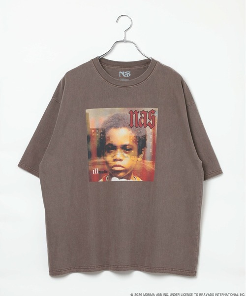 BAYFLOW（ベイフロー）の「【Nas】Illmatic TEE [一部店舗・WEB限定]（Tシャツ/カットソー・メンズ・チャコールグレー/ブラウン・SMALL/MEDIUM/LARGE）」の3枚目の写真