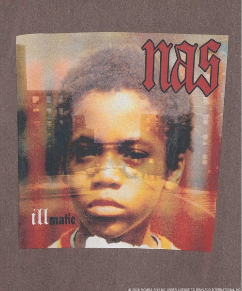 BAYFLOW（ベイフロー）の「【Nas】Illmatic TEE [一部店舗・WEB限定]（Tシャツ/カットソー・メンズ・チャコールグレー/ブラウン・SMALL/MEDIUM/LARGE）」の5枚目の写真