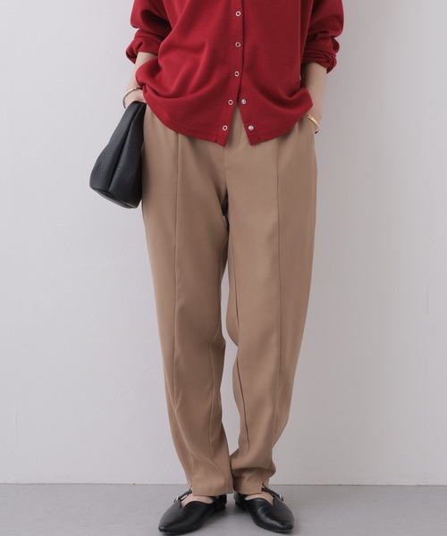 Re:EDIT(リエディ)の「ピーチ起毛センターシームテーパードパンツ(その他パンツ・レディース・オレンジ/ベージュ・M)」の2枚目の写真