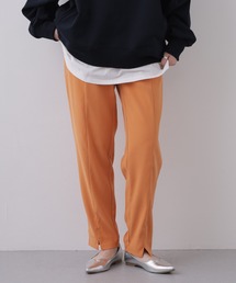 ピーチ起毛センターシームテーパードパンツ