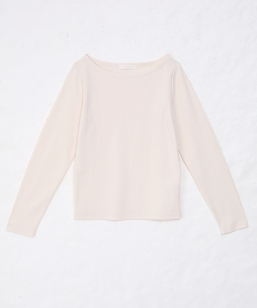 Chico(チコ)の「テレコプルオーバー&キャミソールセット(Tシャツ/カットソー・レディース・アイボリー/モスグリーン/ネイビー/ピンクベージュ・FREE)」の5枚目の写真