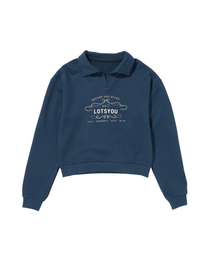 LOTSYOU（ロッツユー）の「LOTSYOU_Classic Polo Sweat Shirt Navy（Tシャツ/カットソー）」