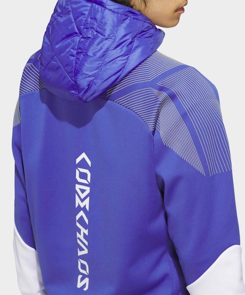 adidas(アディダス)の「コードカオス 長袖 中わた入り ハイブリッド ジャケット【adidas Golf/アディダスゴルフ】(ダウンジャケット/コート・メンズ・ブルー・SMALL/XX-LARGE/3XL/LARGE/MEDIUM/X-LARGE)」の4枚目の写真
