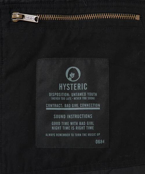 HYSTERIC GLAMOUR(ヒステリックグラマー)の「HYSTERIC REVOLUTION キルティングベスト(ダウンベスト・メンズ・カーキ/ブラック・SMALL/MEDIUM/LARGE/X-LARGE)」の7枚目の写真