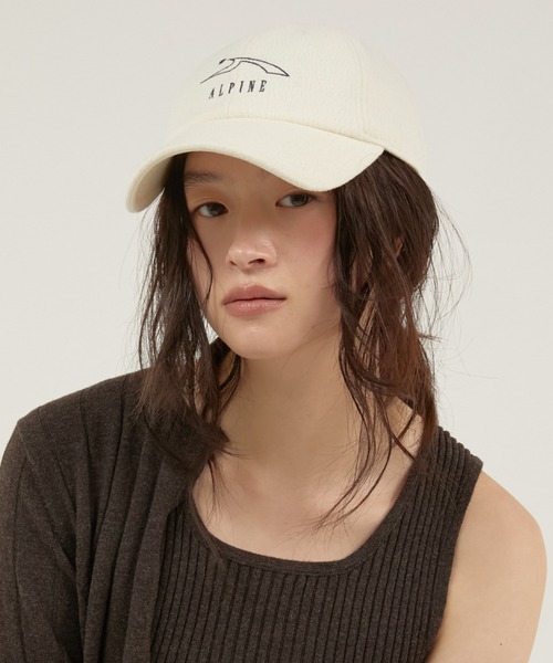 LA PEAU DE GEM(ラポドゥジェム)の「【 LA PEAU DE GEM 】 light fleece cap / ライトフリースキャップ(キャップ・レディース・ネイビー/ホワイト・FREE)」の3枚目の写真