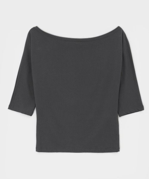 BLACKUP（ブラックアップ）の「[MADE] ウィッピーボートネック七分袖Tシャツ（Tシャツ/カットソー・レディース・グレー/チャコール・FREE）」の14枚目の写真