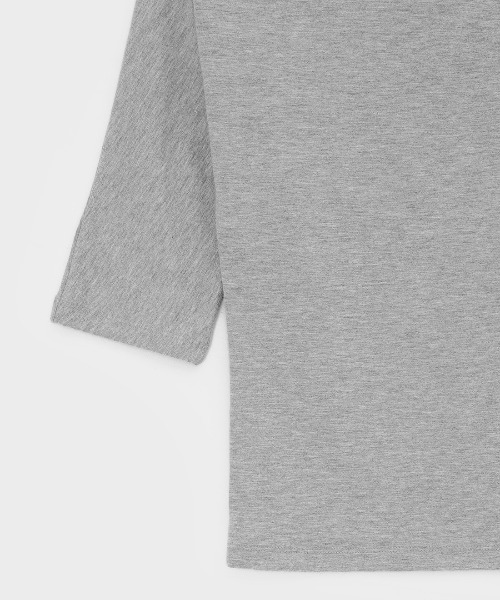 BLACKUP（ブラックアップ）の「[MADE] ウィッピーボートネック七分袖Tシャツ（Tシャツ/カットソー・レディース・グレー/チャコール・FREE）」の10枚目の写真