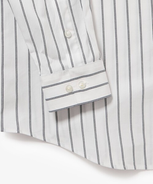 LACOSTE（ラコステ）の「オーバーサイズ ストライプレギュラーカラー 長袖シャツ（シャツ/ブラウス・メンズ・オフホワイト/ライトブルー・38/40/39/41）」の21枚目の写真
