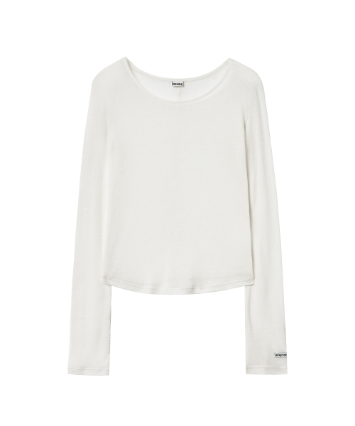RENSE(レンセ)の「Sheer Layered Long Sleeve Tee Ivory(Tシャツ/カットソー・レディース・その他・OS)」の3枚目の写真