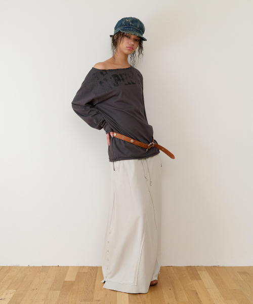 THEVINYLHOUSE（ザバイニルハウス）の「MULTI LAYER SWEATSKIRT(W) BEIGE（スカート・レディース・その他・FREE）」の6枚目の写真