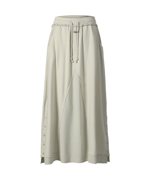 THEVINYLHOUSE（ザバイニルハウス）の「MULTI LAYER SWEATSKIRT(W) BEIGE（スカート・レディース・その他・FREE）」の7枚目の写真