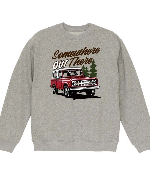 Ol' Basics(オールベーシックス)の「Ol' Basics(オール・ベーシックス) トレーナー メンズ スウェット クラシックカー 車 イラスト ロゴ プリント スウェットシャツ スエット プルオーバー トップス アメカジ レディース ユニセックス(スウェット・メンズ・ホワイト/サックスブルー/ミックスグレー/イエロー系・M/L/XL)」の1枚目の写真