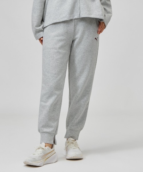 PUMA(プーマ)の「プーマ PUMA ESS ELEVATED MX PT CL DK(スウェットパンツ・レディース・ブラック/ライトグレー・S/M/L/XL)」の1枚目の写真