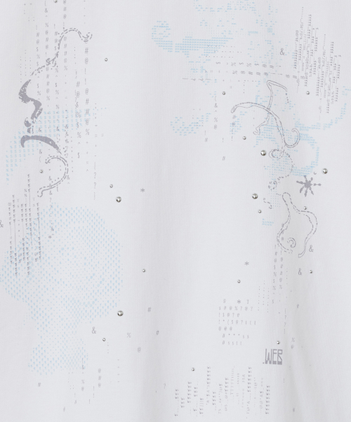 TYPESERVICE（タイプサービス）の「ピクセルフェード ホットフィックス トップ [ホワイト]（Tシャツ/カットソー・レディース・その他・FREE）」の5枚目の写真
