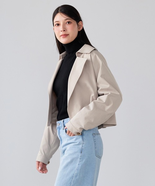 HALEINE（アレンヌ）の「[HALEINE]4WAY トレンチコート ロングベスト ショートジャケット 2点セット（トレンチコート・レディース・ベージュ・M）」の12枚目の写真