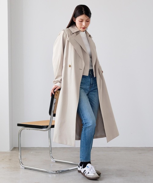 HALEINE（アレンヌ）の「[HALEINE]4WAY トレンチコート ロングベスト ショートジャケット 2点セット（トレンチコート・レディース・ベージュ・M）」の16枚目の写真