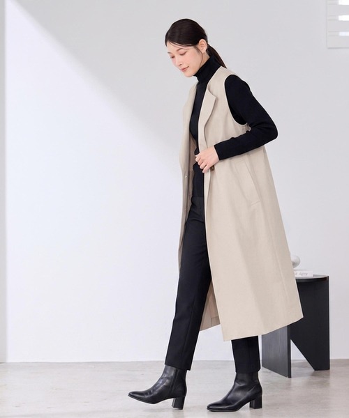 HALEINE（アレンヌ）の「[HALEINE]4WAY トレンチコート ロングベスト ショートジャケット 2点セット（トレンチコート・レディース・ベージュ・M）」の19枚目の写真
