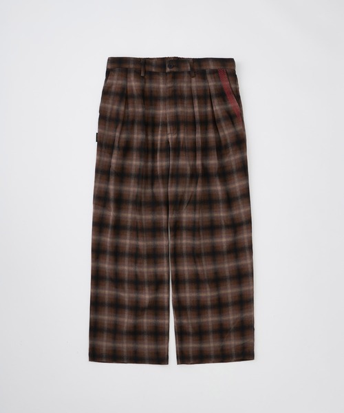 ADAM PATEK(アダムパテック)の「mp15539-brushed shade ombrecheck easytrouser イージーパンツ(AP2628007)(その他パンツ・メンズ・ブラウン/グリーン・1/2)」の15枚目の写真