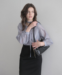 acoe round blouse (blue)