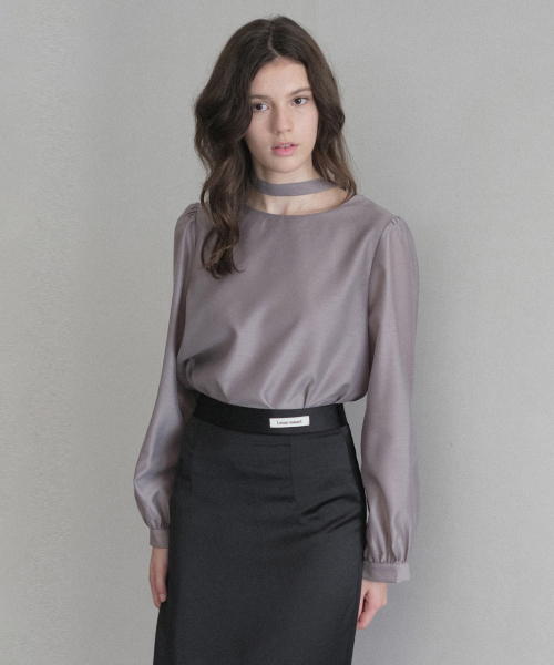 LENAV(ルナブ)の「acoe round blouse (blue)(シャツ/ブラウス・レディース・ブルー・SMALL/MEDIUM)」の3枚目の写真