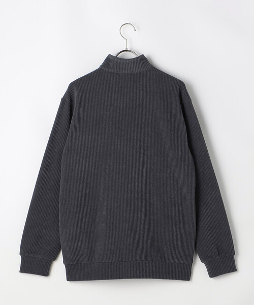 COMME CA ISM(コムサイズム)の「カットコール ハーフジップ(Tシャツ/カットソー・メンズ・ブラック/チャコール/ホワイト・L/M)」の5枚目の写真