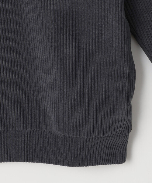 COMME CA ISM(コムサイズム)の「カットコール ハーフジップ(Tシャツ/カットソー・メンズ・ブラック/チャコール/ホワイト・L/M)」の9枚目の写真