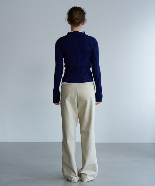 LYNTE(リンテ)の「コットンレスパンツ(その他パンツ・レディース・ベージュ/ブルー・SMALL/MEDIUM)」の4枚目の写真