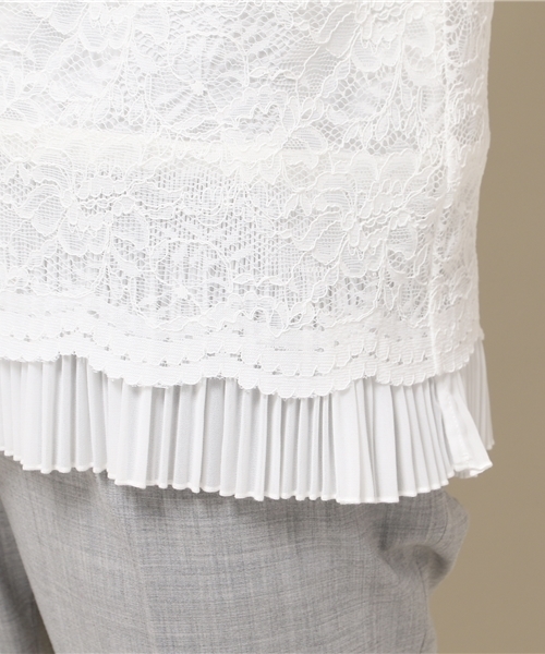 LOVELESS(ラブレス)の「【LOVELESS】WOMENS レースコンビタンクブラウス(シャツ/ブラウス・レディース・ホワイト/ブラック・34/36)」の8枚目の写真