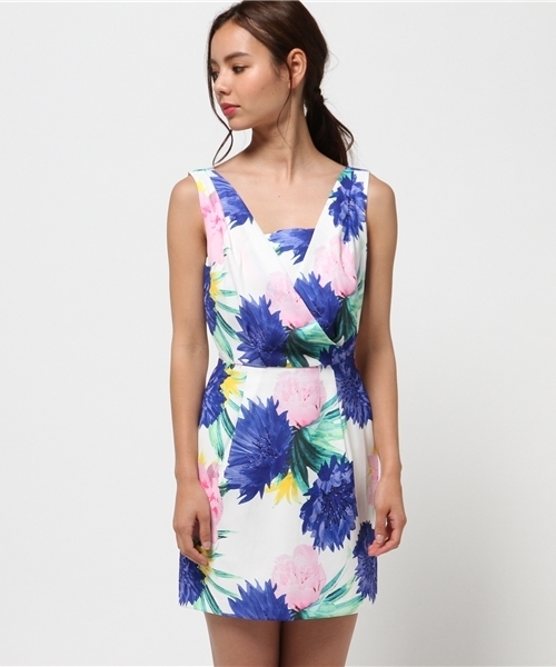 セール フラワーカシュクールワンピース ワンピース Rienda リエンダ のファッション通販 Zozotown