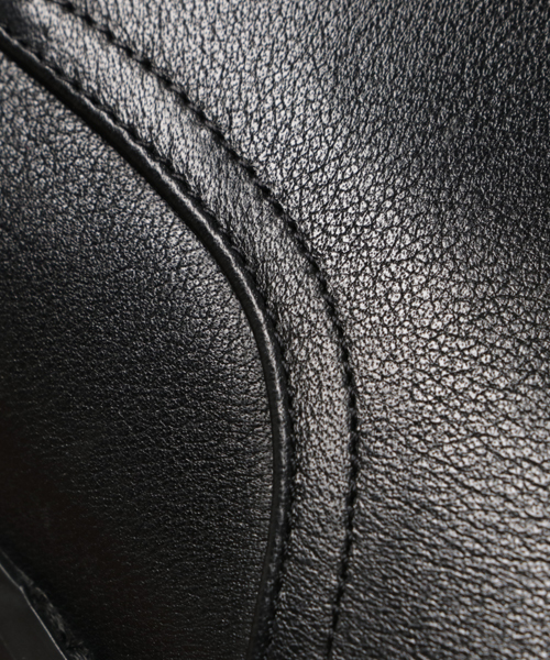 MOUSSY（マウジー）の「REAL LEATER ANKLE BOOTS（ブーツ・レディース・ブラック・MEDIUM/SMALL/LARGE）」の5枚目の写真