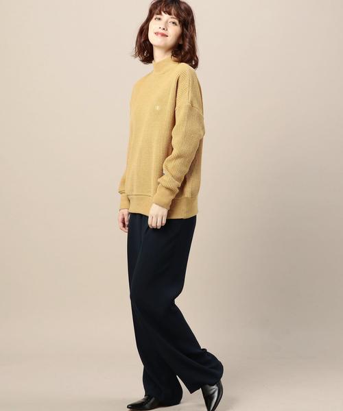 Champion（チャンピオン）の「＜Champion＞ワッフルプルオーバー（ニット/セーター・レディース・ホワイト/ベージュ/ネイビー・MEDIUM）」の7枚目の写真
