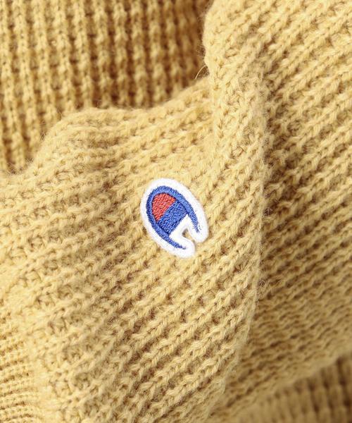 Champion（チャンピオン）の「＜Champion＞ワッフルプルオーバー（ニット/セーター・レディース・ホワイト/ベージュ/ネイビー・MEDIUM）」の11枚目の写真